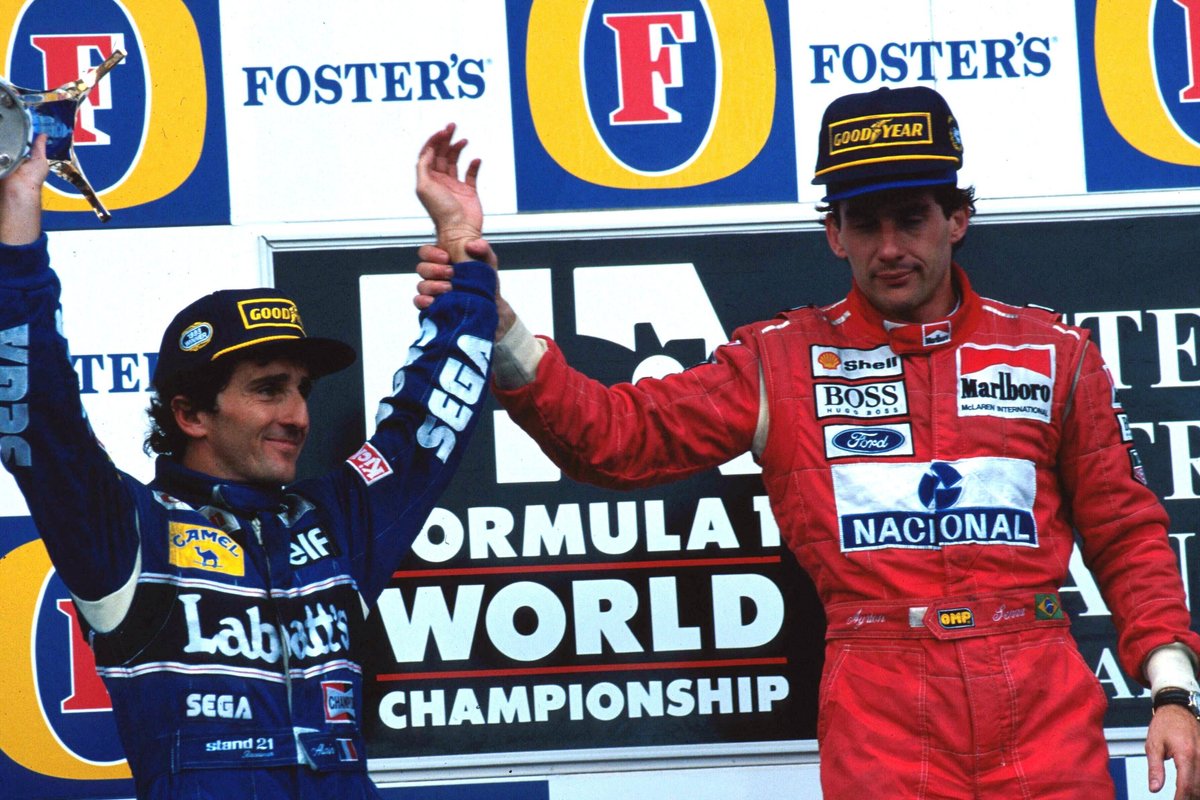 Senna and Prost battle